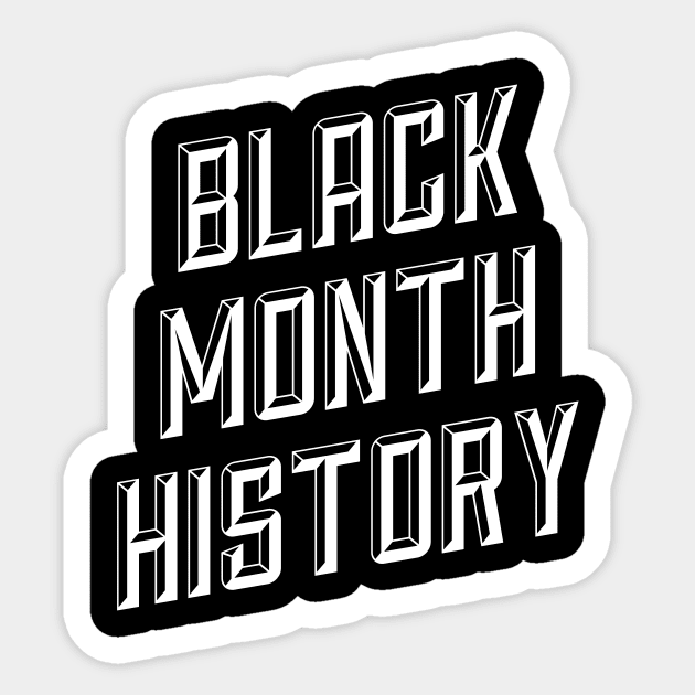 BLACK MONTH HISTORY Sticker by Ajiw